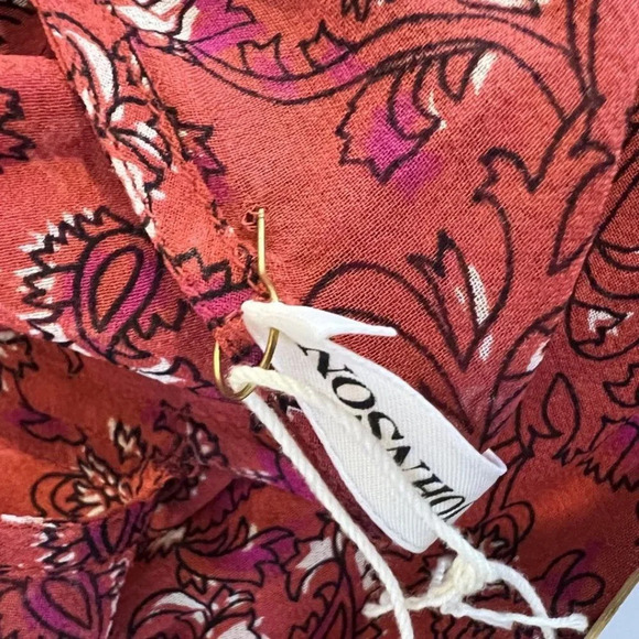 NWT Ulla Johnson Ruby Red Noelle Silk-georgette Dress $495 - Picture 12 of 14